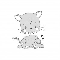 КОТИК С БАНТИКОМ